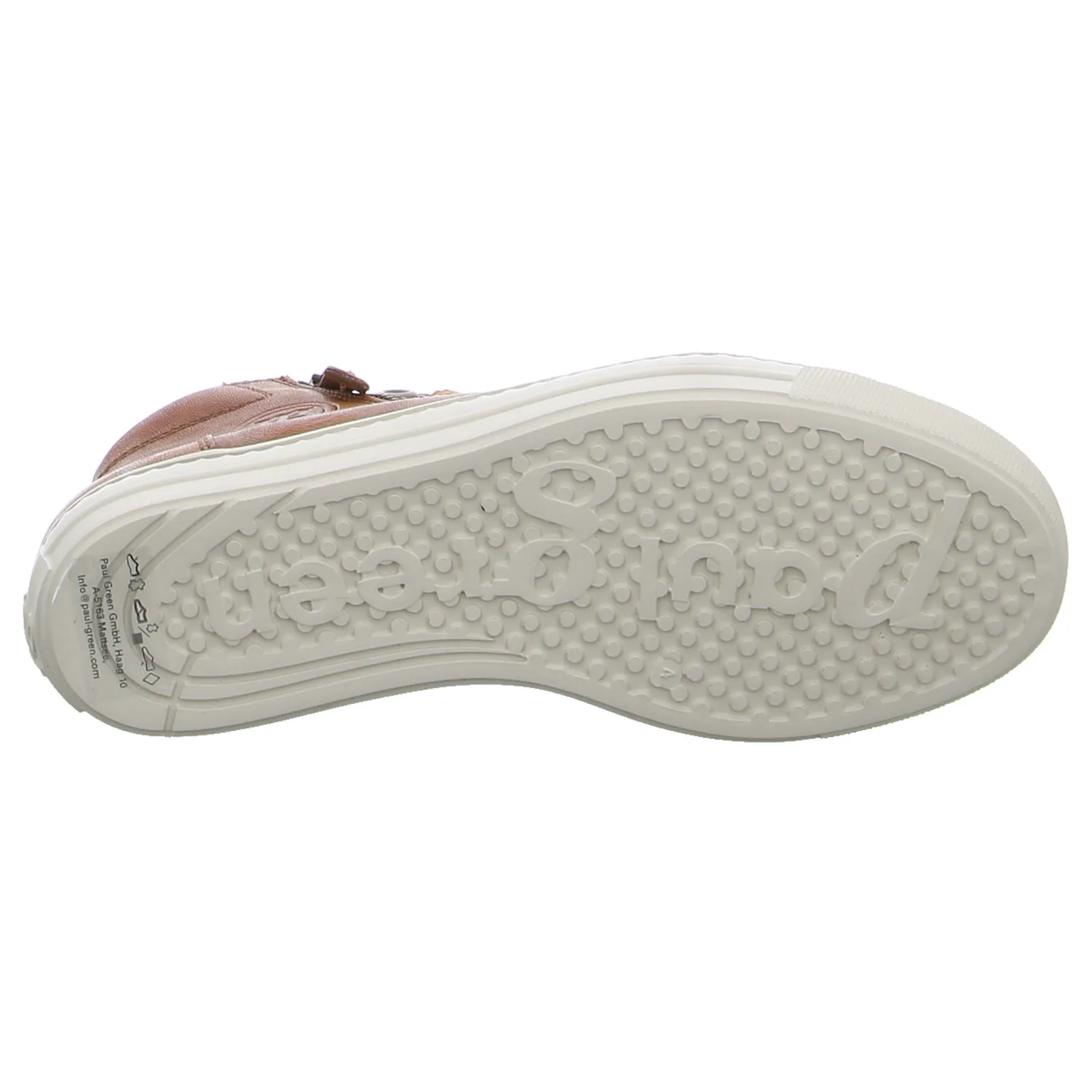 PAUL GREEN Mid Cut Sneaker Cognac Leder 