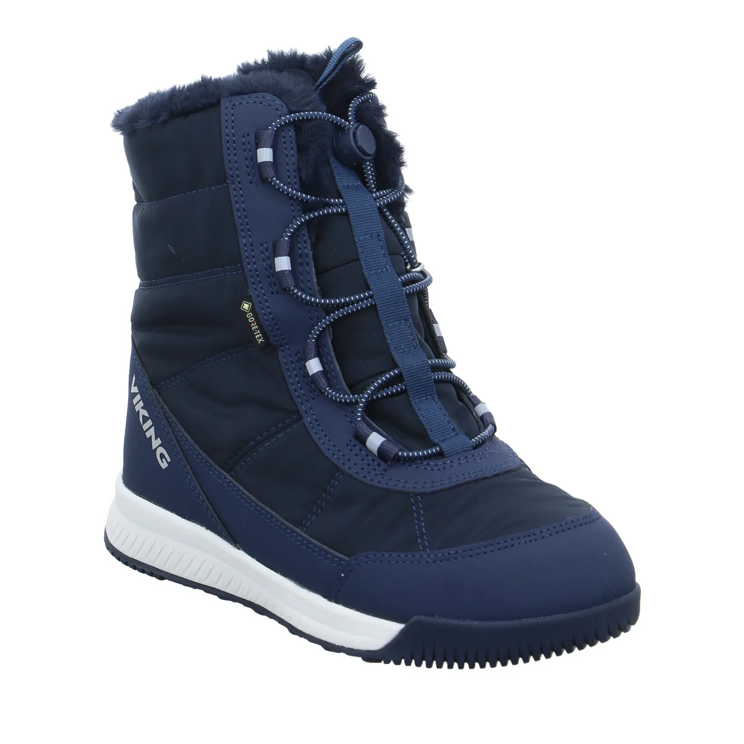 VIKING Mädchen Schneestiefel Mädchen-Snowboot Membrane Blau Textil VIKING Mädchen Schneestiefel Mädchen-Snowboot Membrane Blau Textil