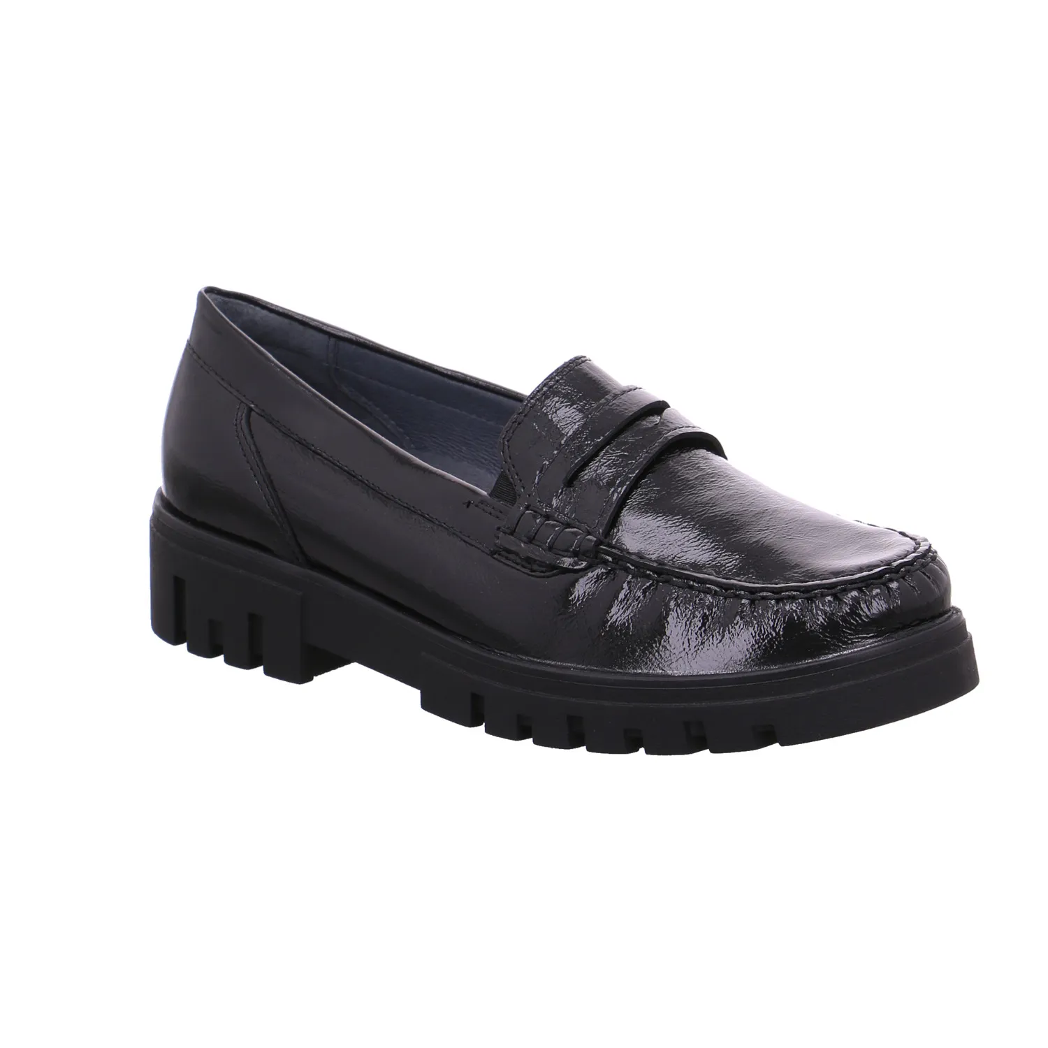WALDLÄUFER mit Wechselfussbett Comfort-Slipper Schwarz Leder 