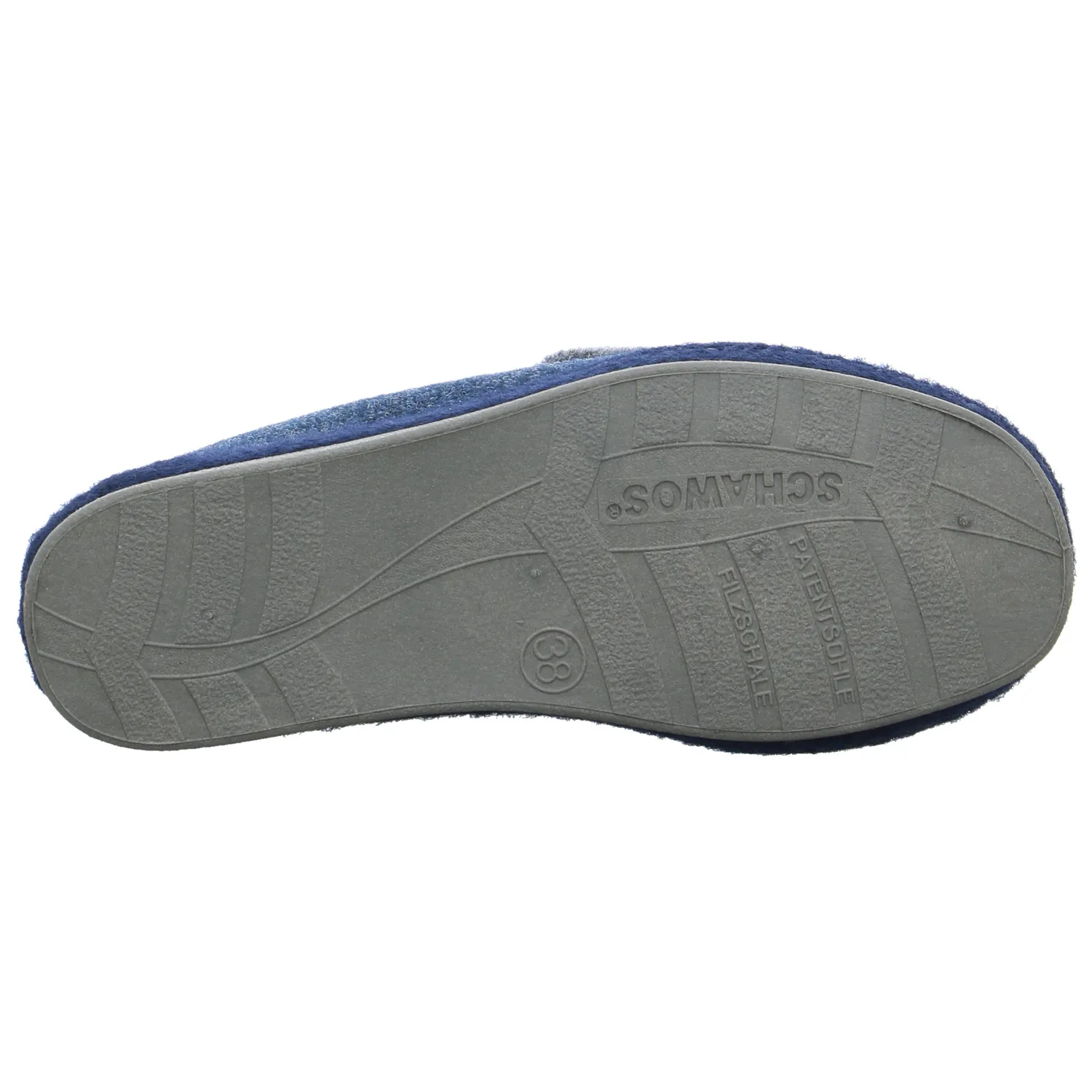 SCHAWOS Hausschuh Blau Textil SCHAWOS Hausschuh Blau Textil