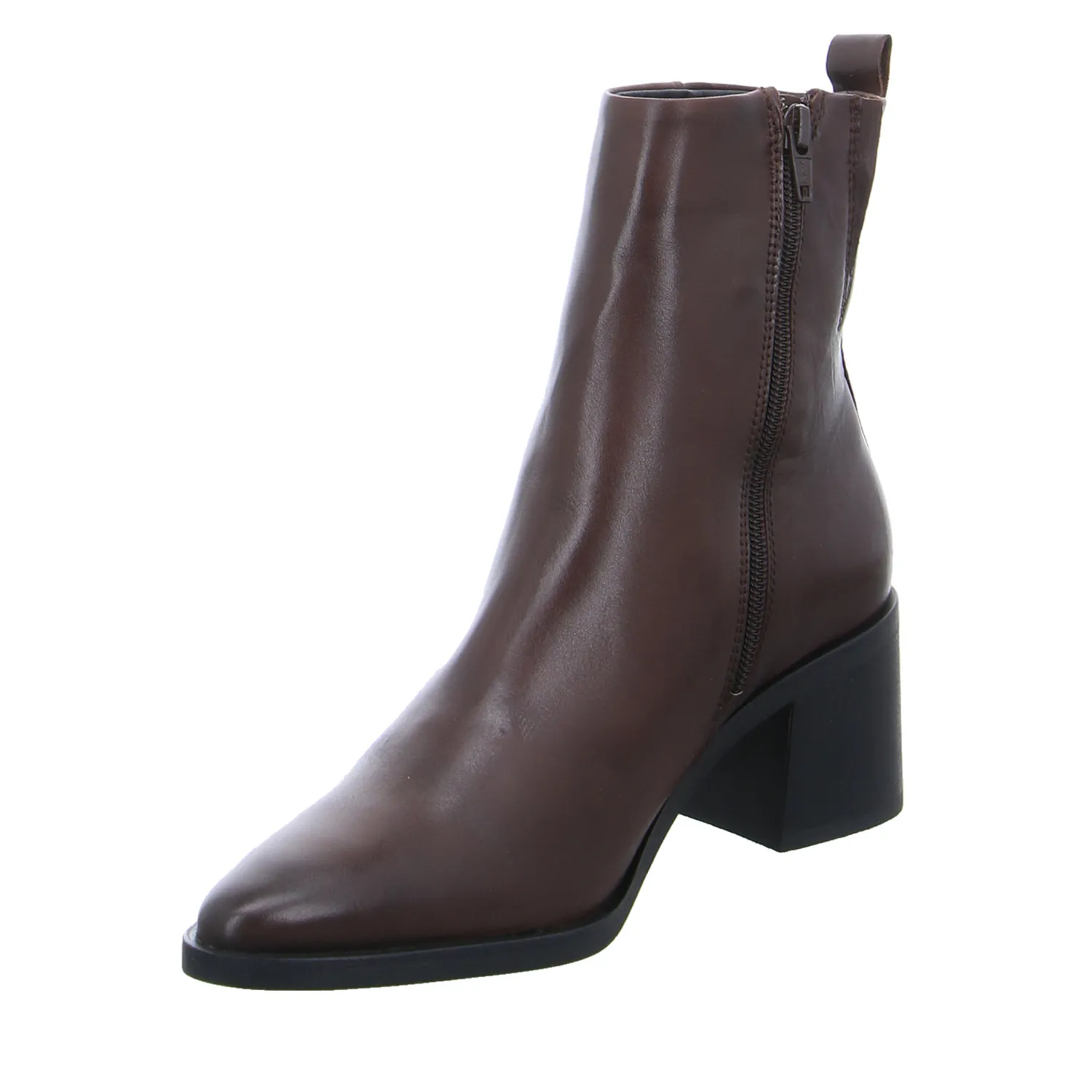 SCHUHENGEL Stiefelette Braun Leder SCHUHENGEL Stiefelette Braun Leder