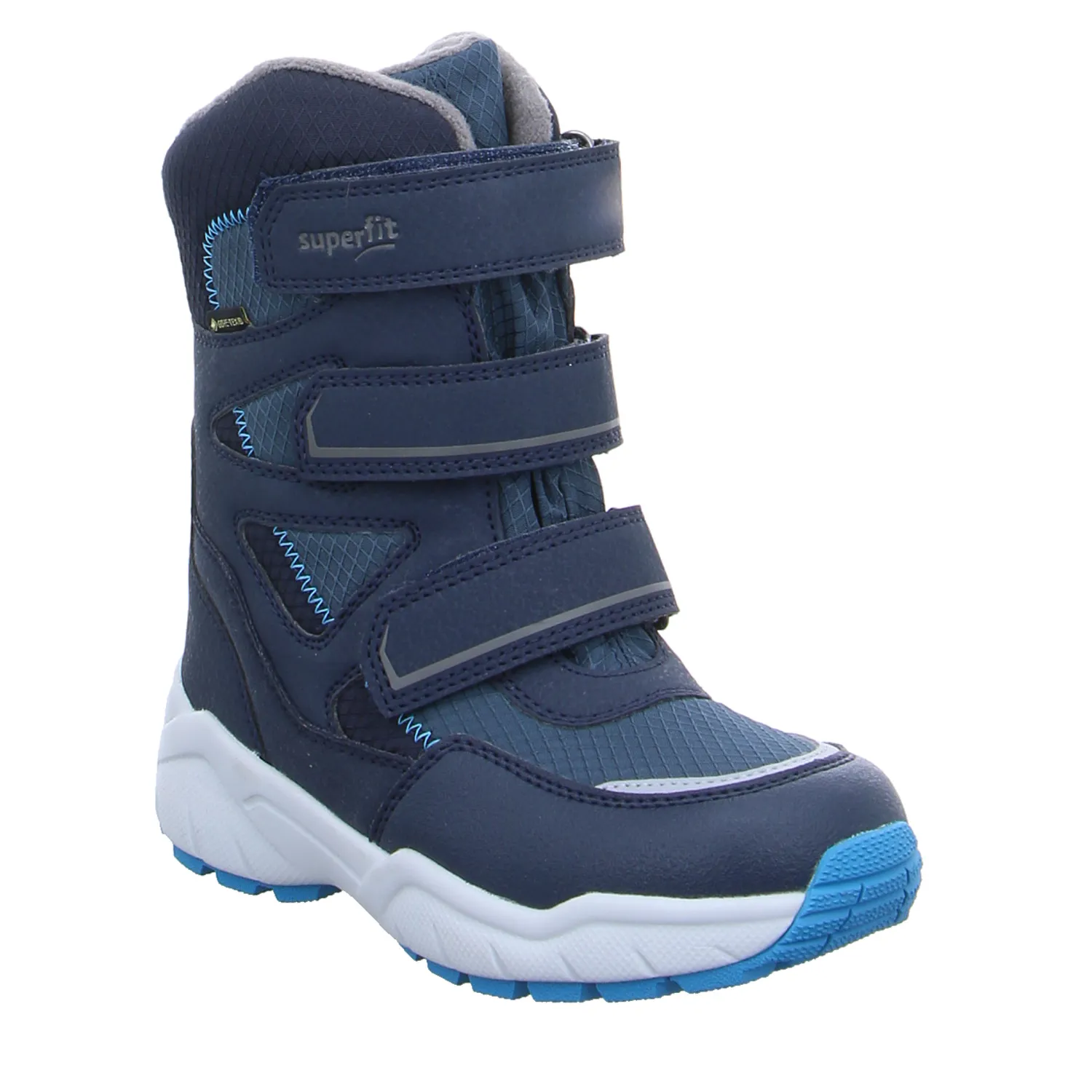 SUPERFIT Winterstiefel Kleinkinder-Snowboot  Membran Blau Textil 