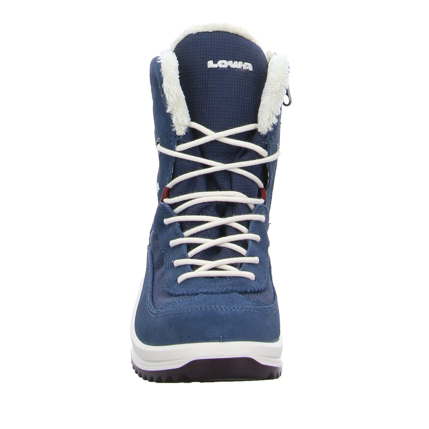 LOWA Winter-Sneaker, high Mädchen-Snowboot Membrane Dunkelblau Textil 
