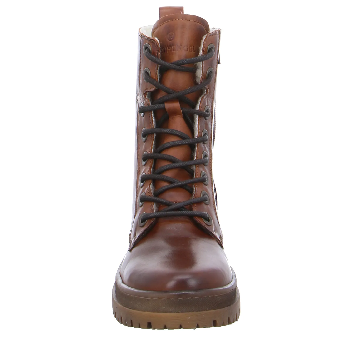 SCHUHENGEL Boot Cognac Leder SCHUHENGEL Boot Cognac Leder