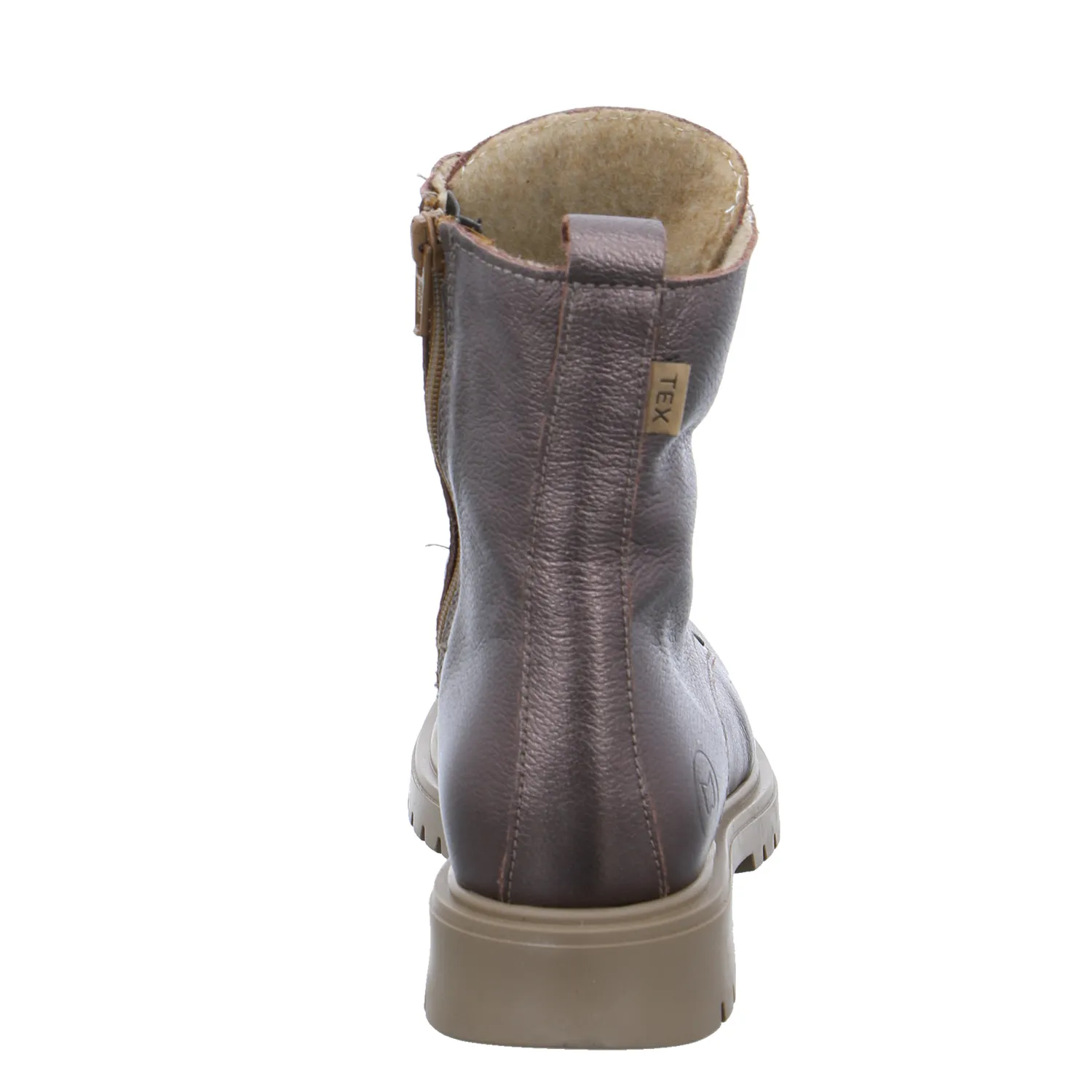 SOMMERKIND Boot Mädchen-Winter-Bottine Bronze Leder SOMMERKIND Boot Mädchen-Winter-Bottine Bronze Leder