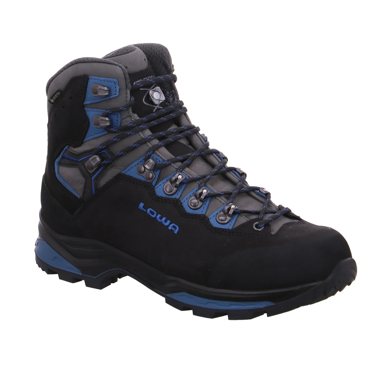 LOWA Trekkingschuhe Schwarz Leder 
