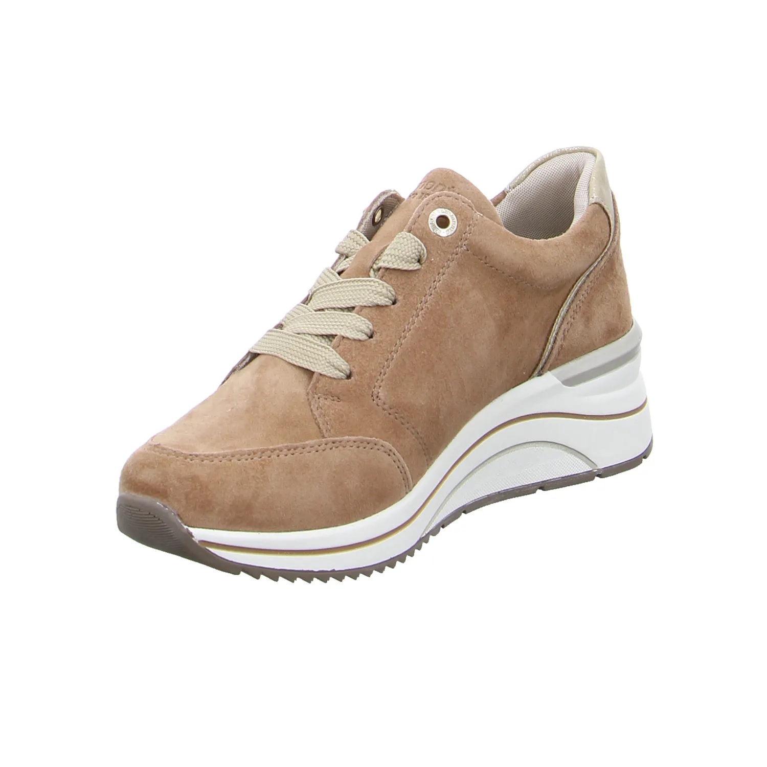 REMONTE Comfort-Schnürer Beige Leder 