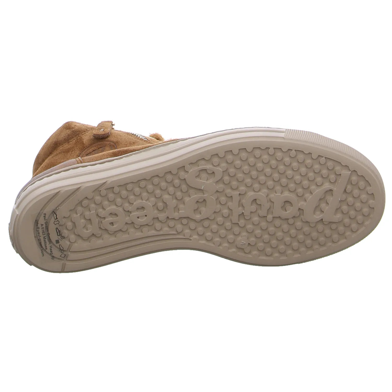PAUL GREEN Mid Cut Sneaker Cognac Leder 