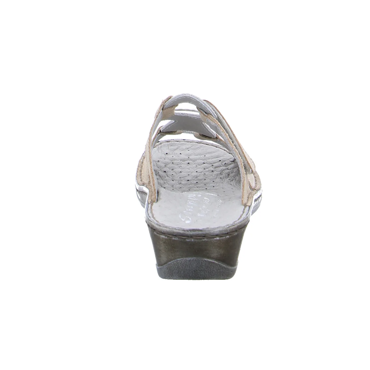 STUPPY Pantolette Beige Leder 