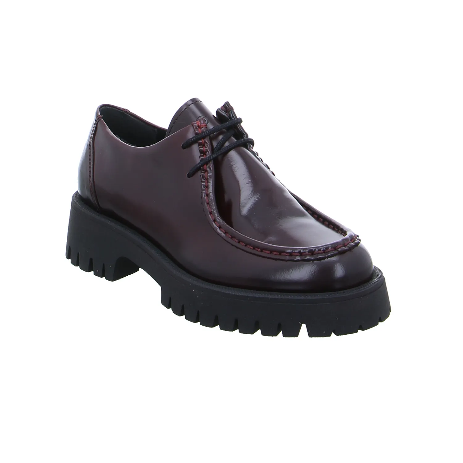 SCHUHENGEL Schnürschuh Bordeau Leder SCHUHENGEL Schnürschuh Bordeau Leder