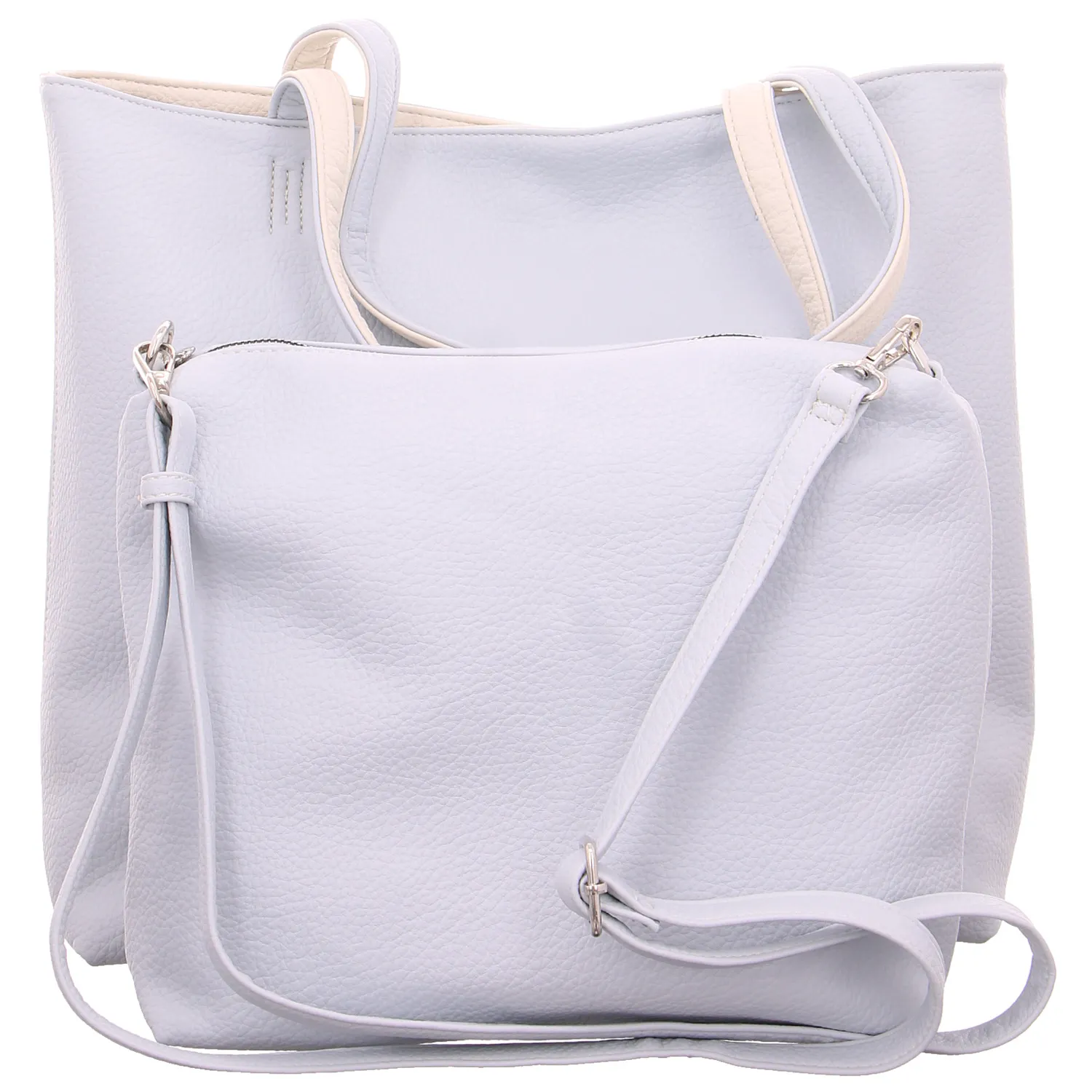 EMILY & NOAH mit Bag in Bag Shopper Hellblau Lederimitat EMILY & NOAH mit Bag in Bag Shopper Hellblau Lederimitat