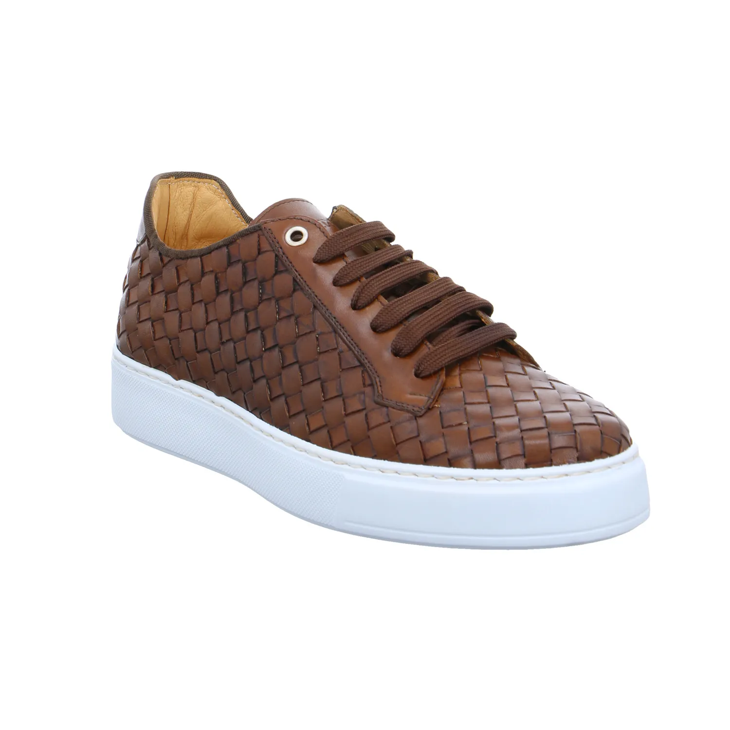EXTON Halbschuhe Sneaker Braun Leder EXTON Halbschuhe Sneaker Braun Leder