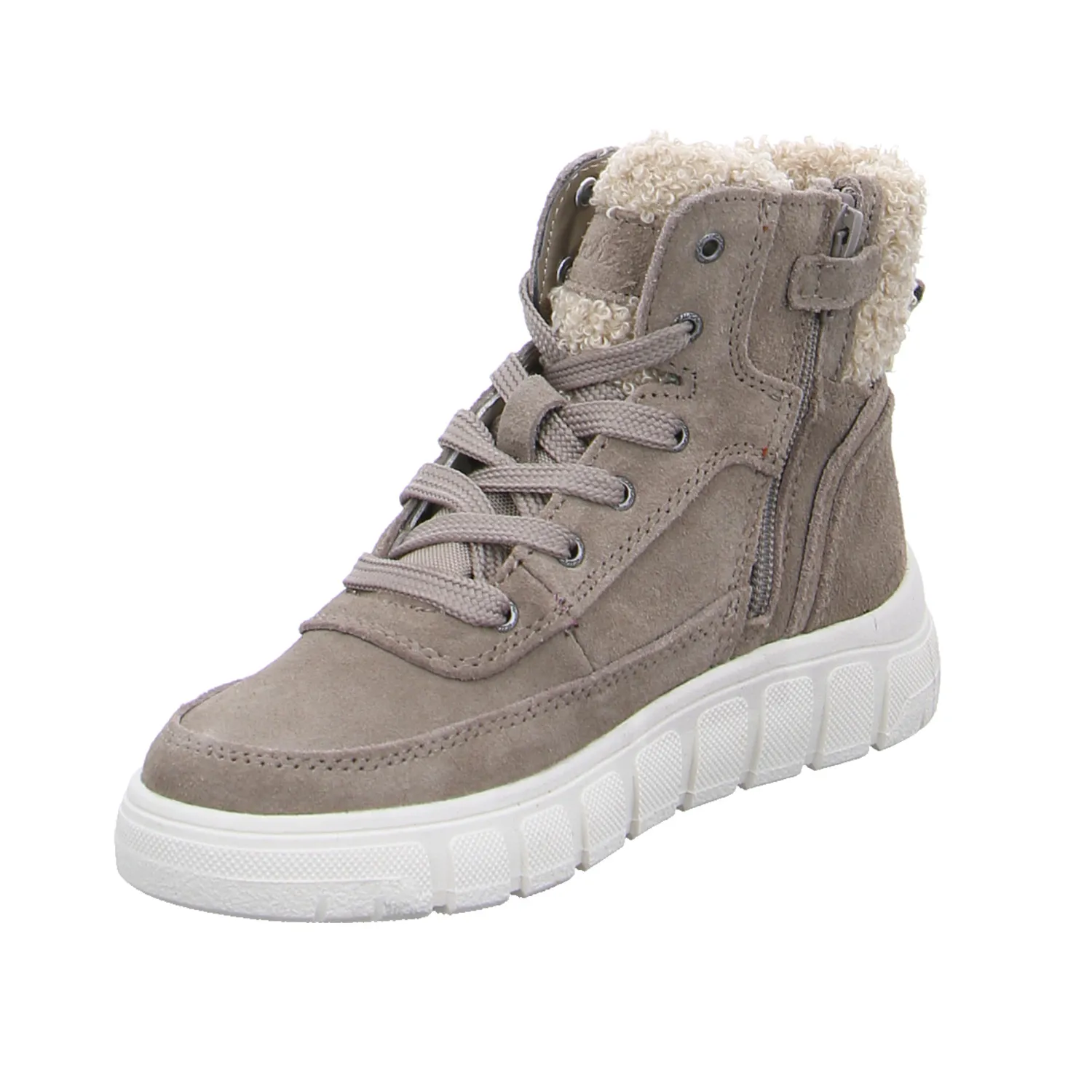 LURCHI Sneaker high Mädchen-Winter-Bottine Taupe Leder LURCHI Sneaker high Mädchen-Winter-Bottine Taupe Leder