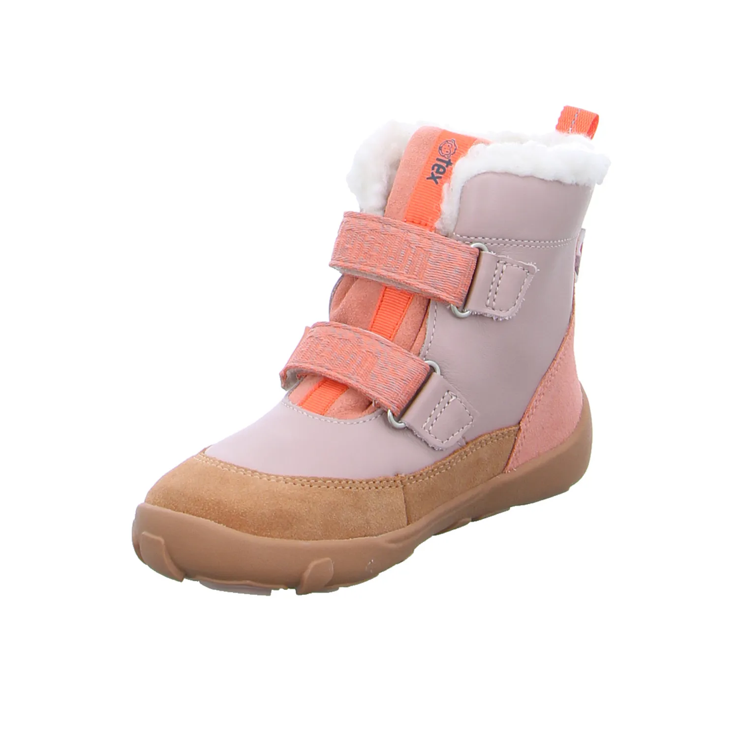 AFFENZAHN Affenzahn Kleinkinder-Snowboot  Membran Beige Leder 