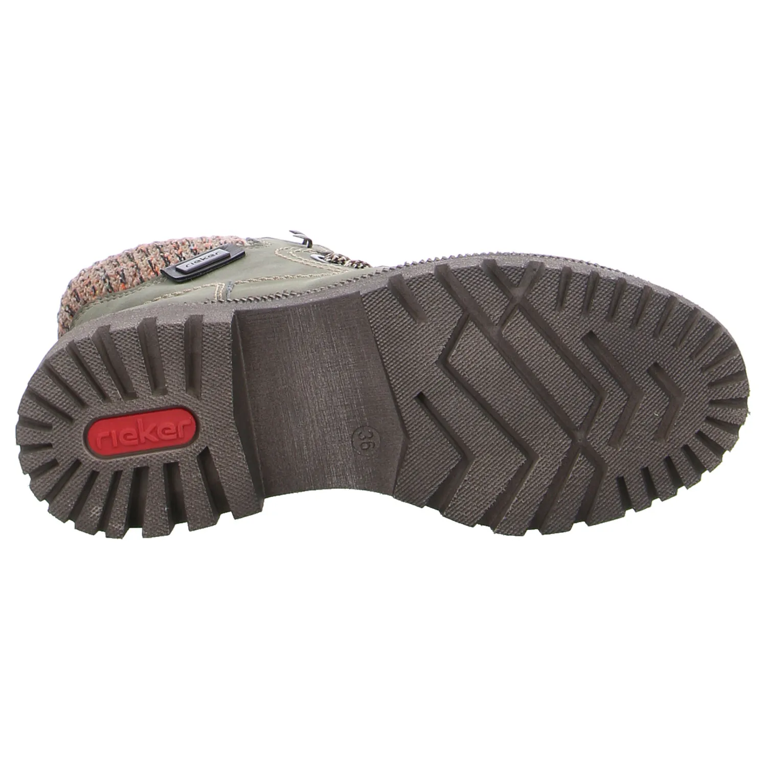 RIEKER Boot Olive Lederimitat RIEKER Boot Olive Lederimitat