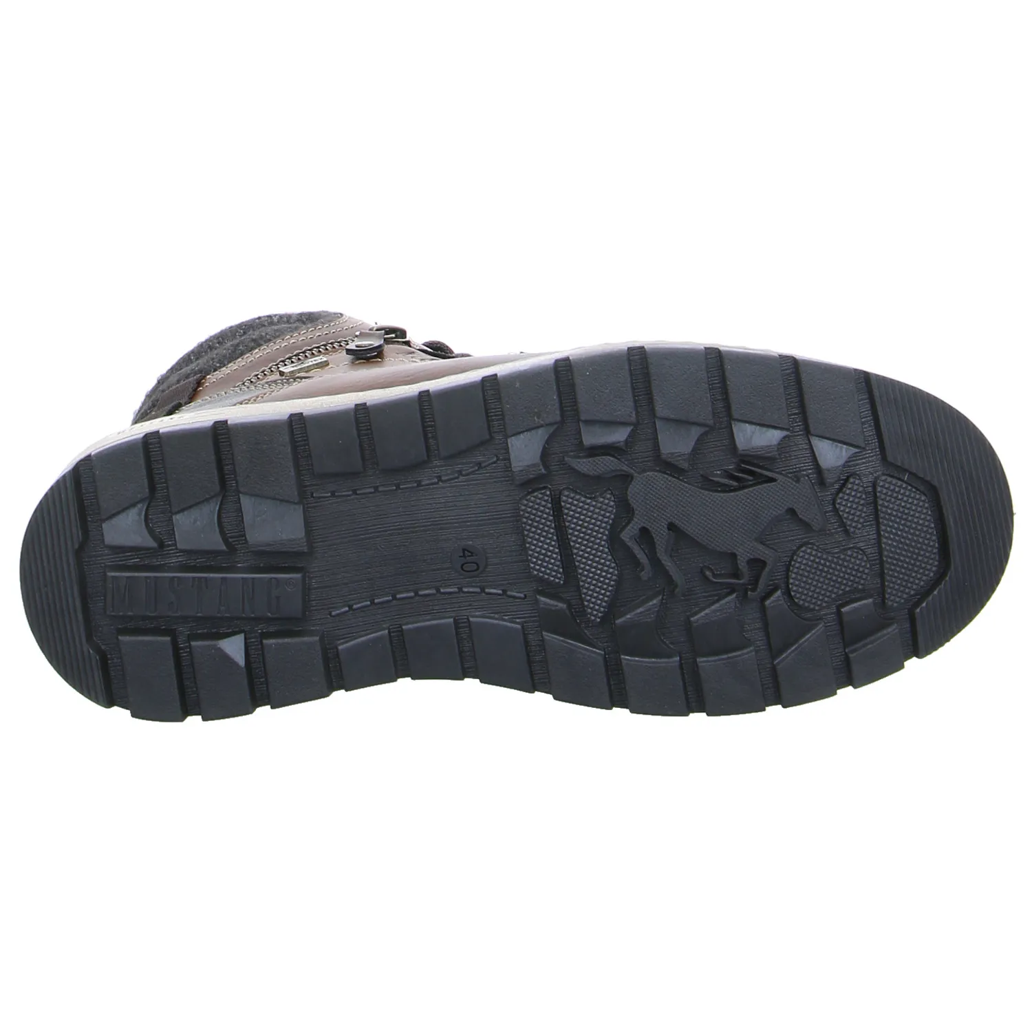 MUSTANG Winter-Boots Cognac Lederimitat 