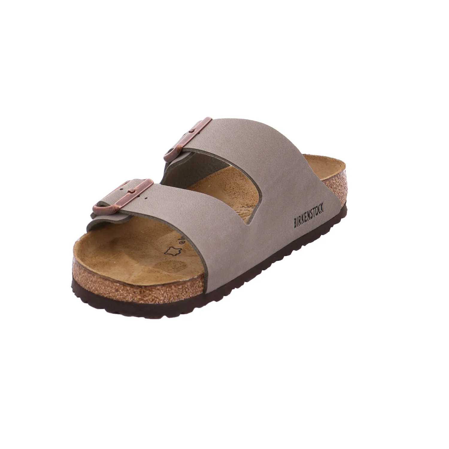 BIRKENSTOCK Bio-Mûles Grau Lederimitat BIRKENSTOCK Bio-Mûles Grau Lederimitat
