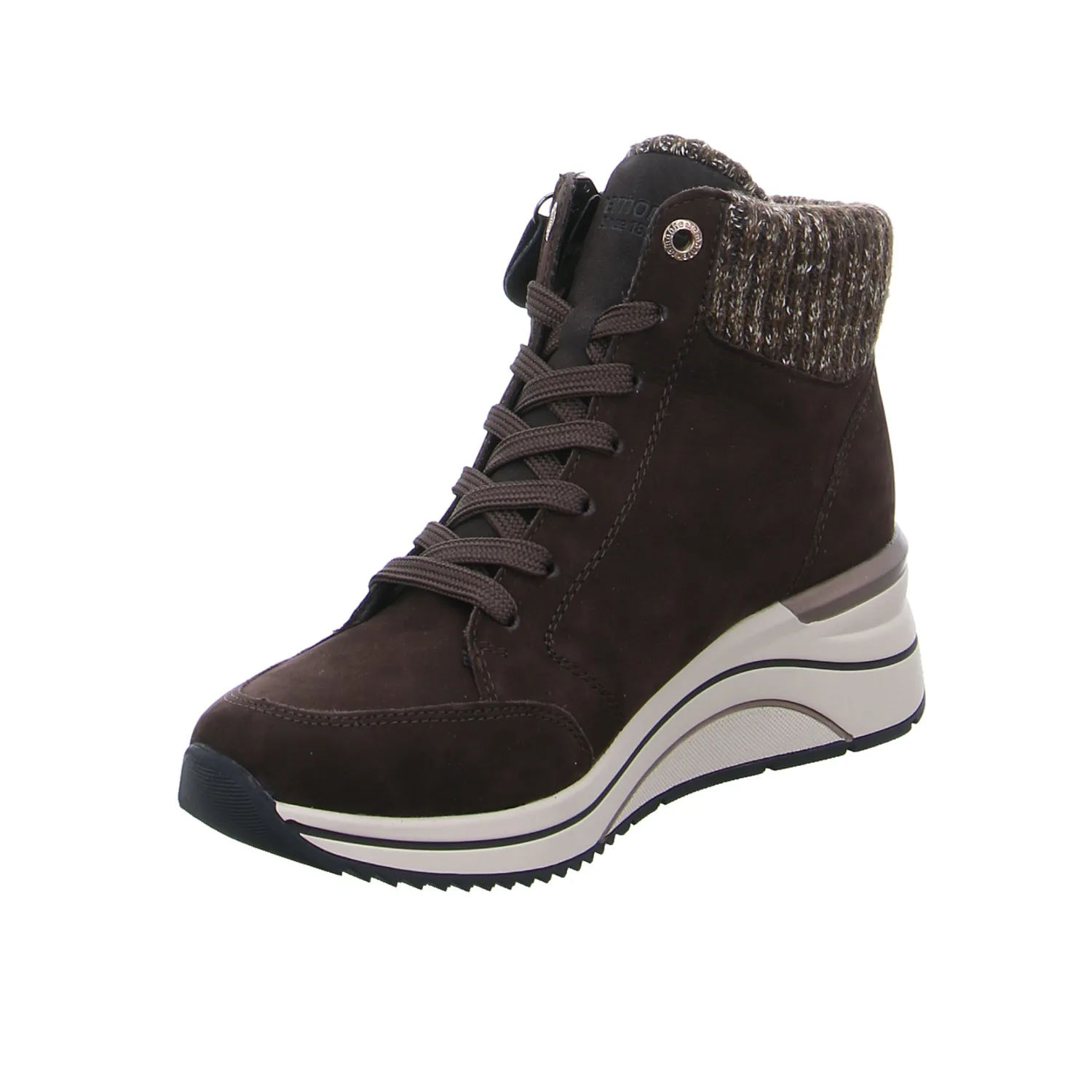 REMONTE Comfort-Mid Cut Sneaker Braun Leder REMONTE Comfort-Mid Cut Sneaker Braun Leder