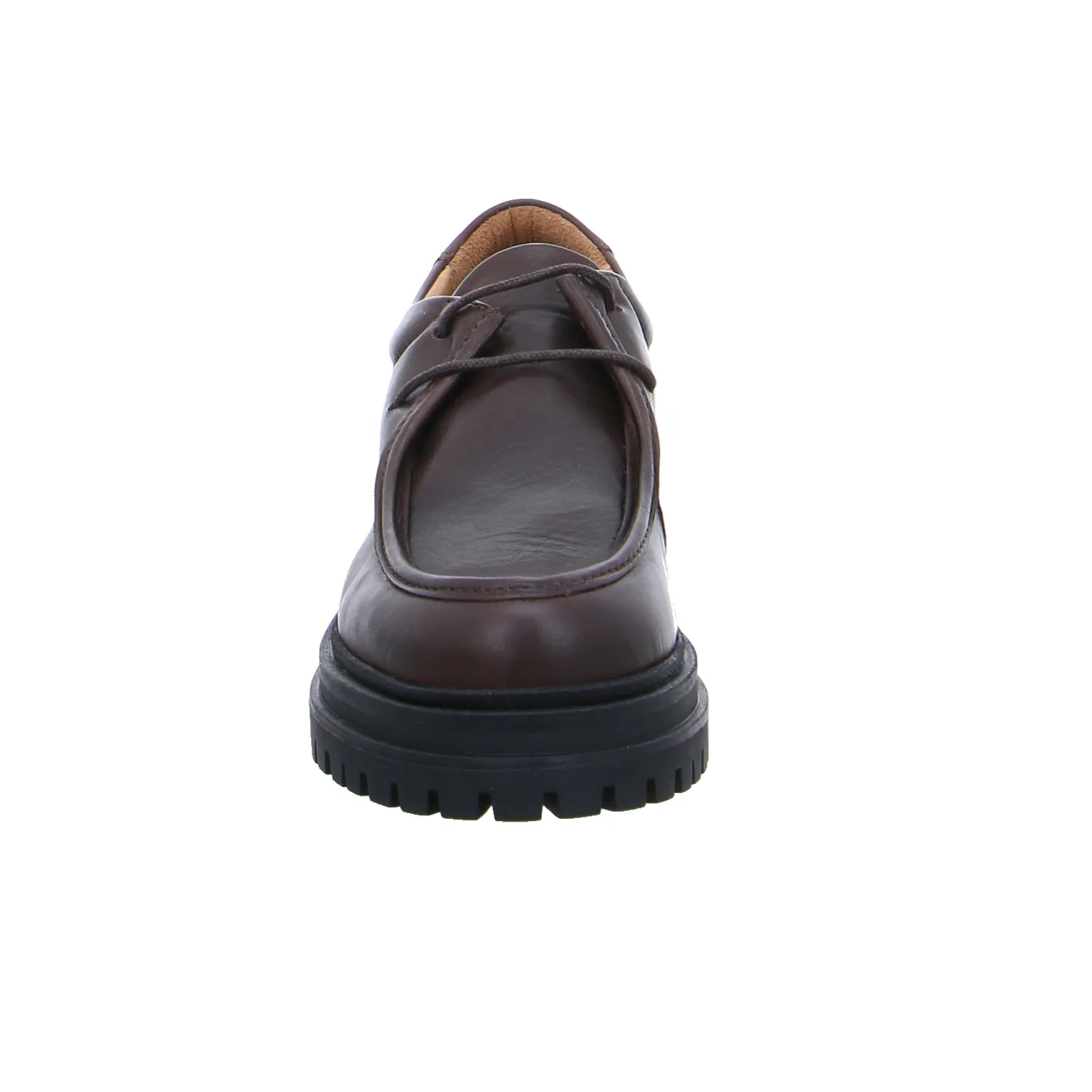 SCHUHENGEL Schnürschuh Braun Leder SCHUHENGEL Schnürschuh Braun Leder