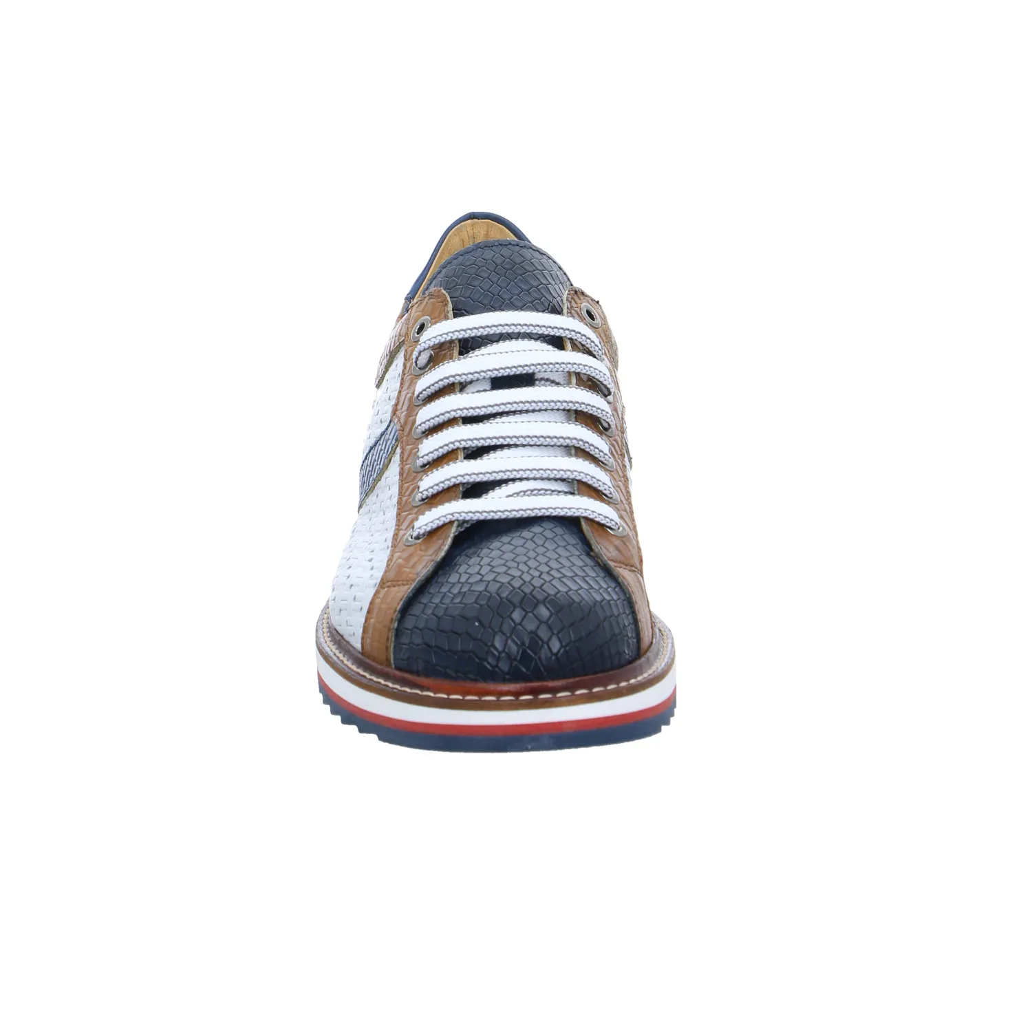 EXTON Halbschuhe Sneaker Blau Leder EXTON Halbschuhe Sneaker Blau Leder