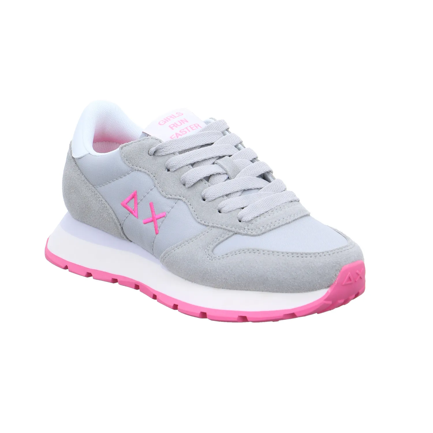 SUN68 mit Wechselfussbett Sneaker Grau Leder SUN68 mit Wechselfussbett Sneaker Grau Leder