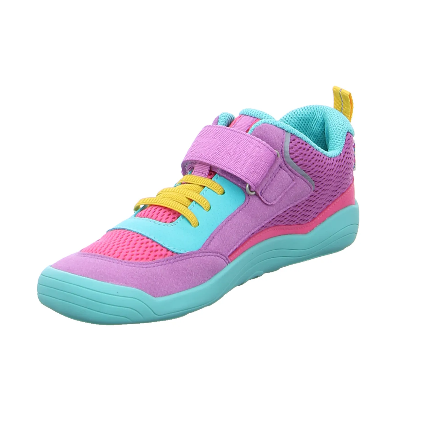 AFFENZAHN Komfortschuh Mädchen-Halbschuh Klett Violette Textil 