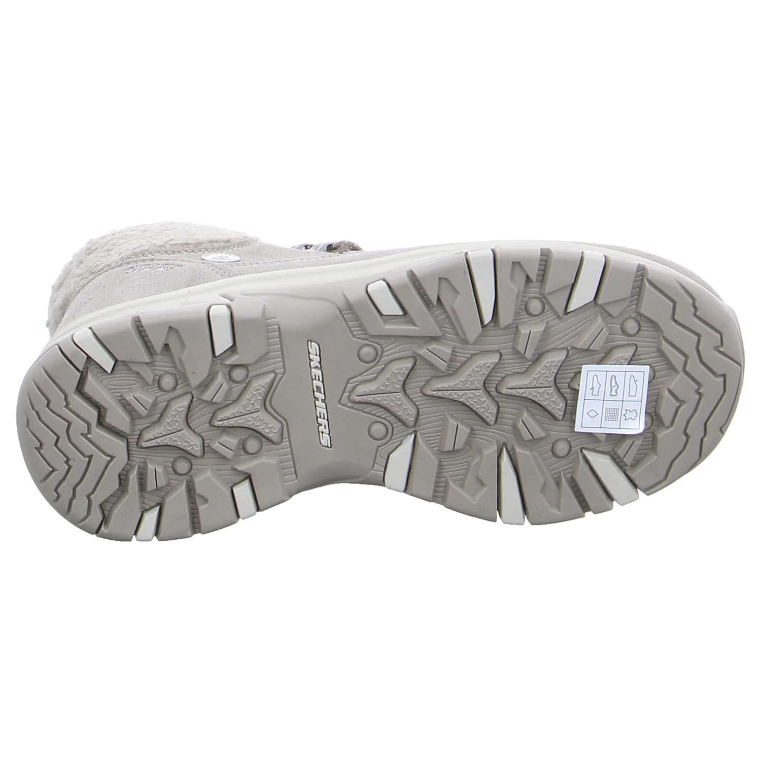 SKECHERS Snowboot Taupe Leder 