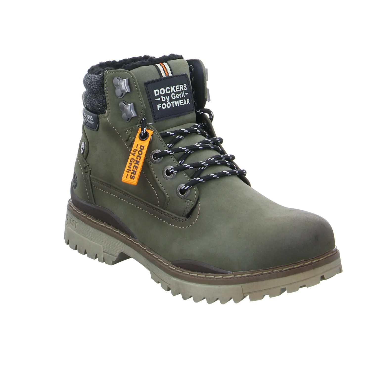 DOCKERS Winter-Boots Olive Lederimitat DOCKERS Winter-Boots Olive Lederimitat