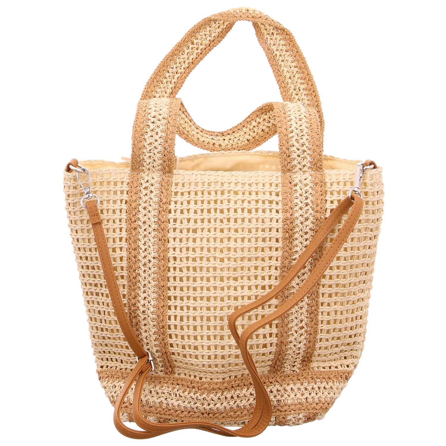 * Sommertasche Beige Textil 