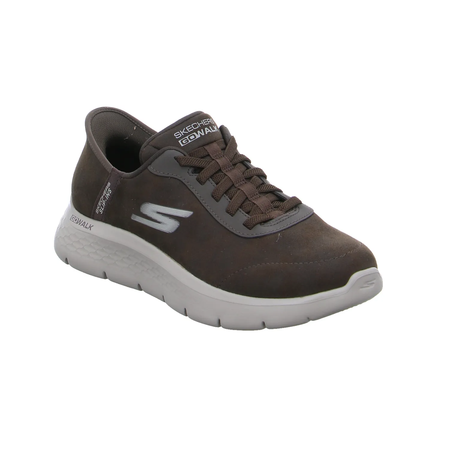 SKECHERS Halbschuhe Sneaker Braun Lederimitat 