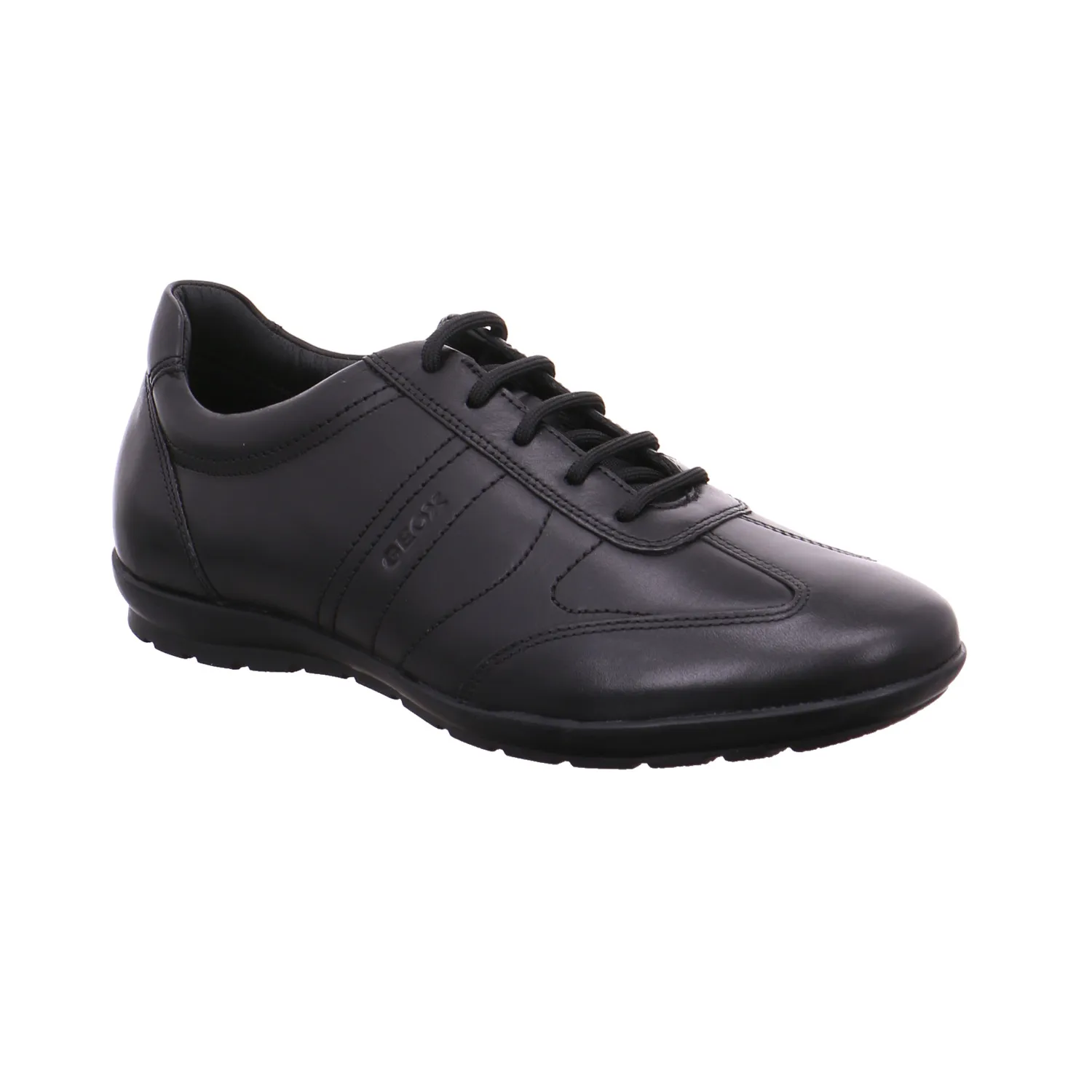 GEOX Halbschuhe Sneaker Schwarz Leder 