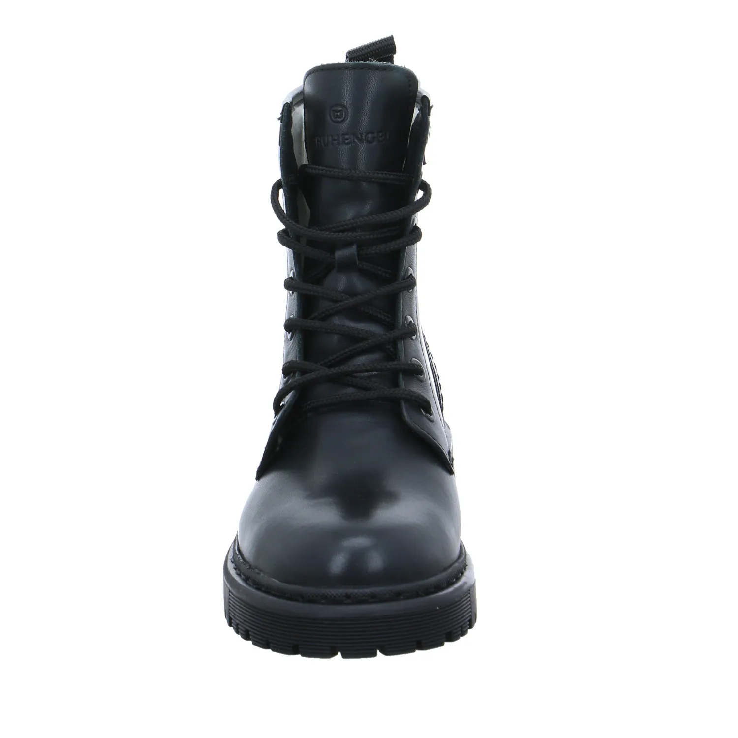 SCHUHENGEL mit Wollfutter Boot Schwarz Leder 