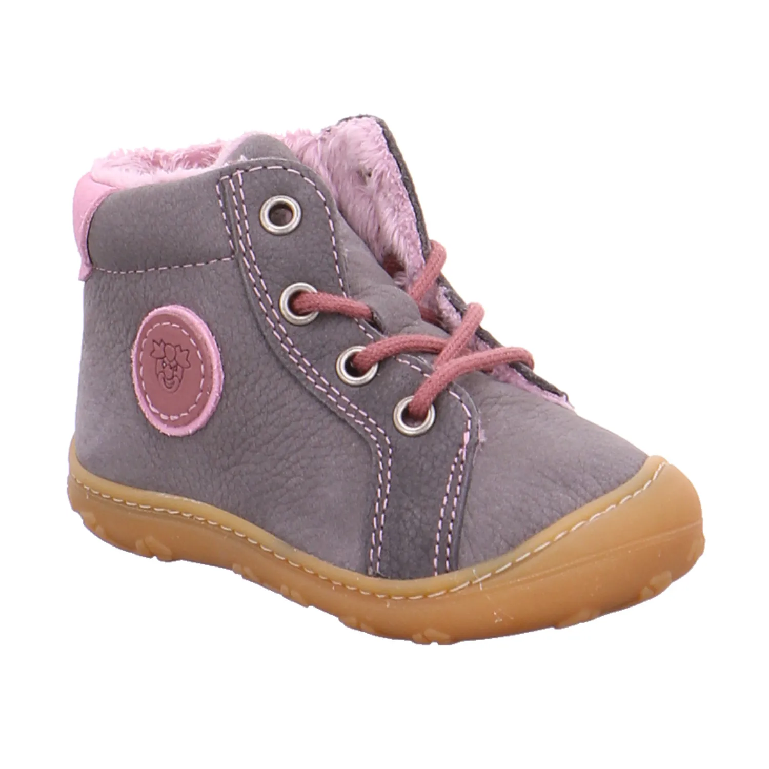 PEPINO Bottine Lauflernschuh Silber Leder PEPINO Bottine Lauflernschuh Silber Leder