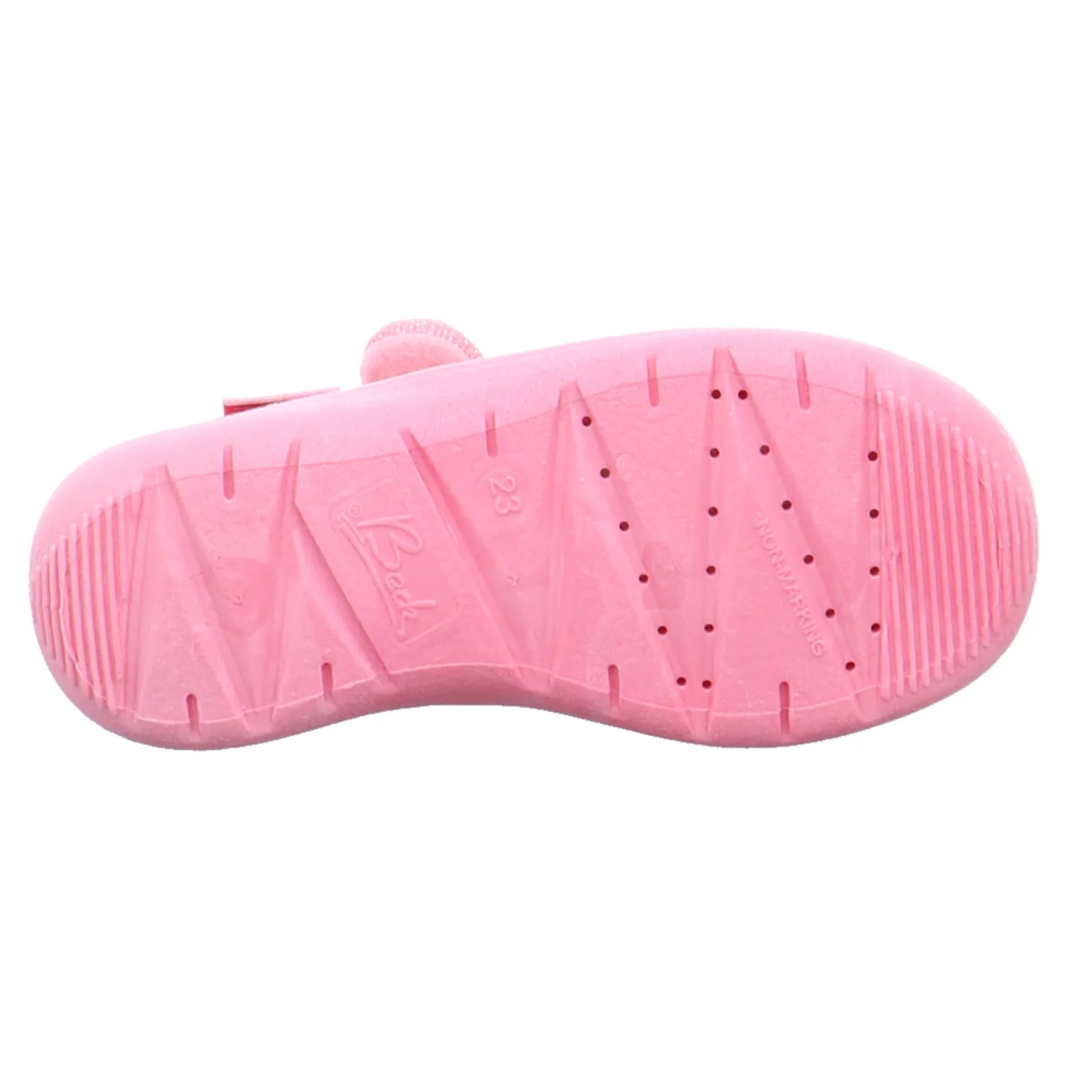 BECK Mädchenhausschuh Kinder-Hausschuh Rosa Textil BECK Mädchenhausschuh Kinder-Hausschuh Rosa Textil
