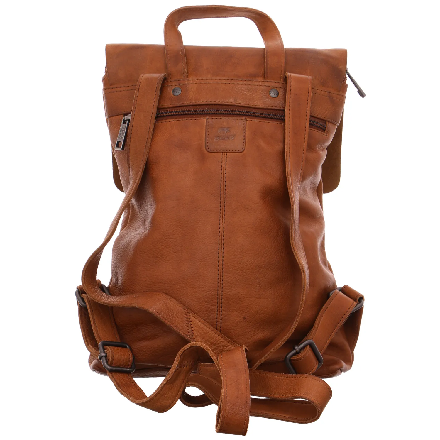 BEAR DESIGN Rucksack Cognac Leder BEAR DESIGN Rucksack Cognac Leder