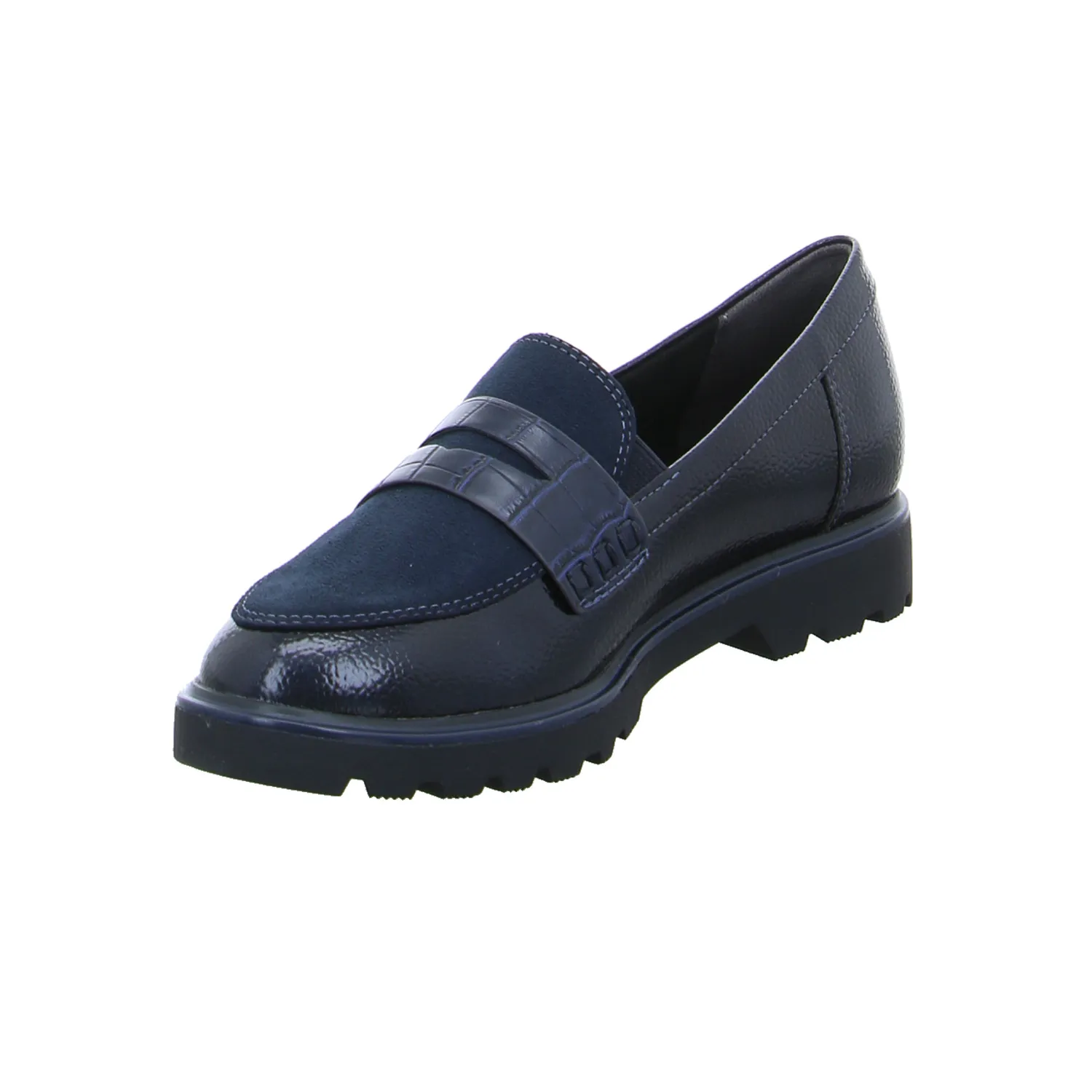 TAMARIS Slipper Navy Lederimitat TAMARIS Slipper Navy Lederimitat