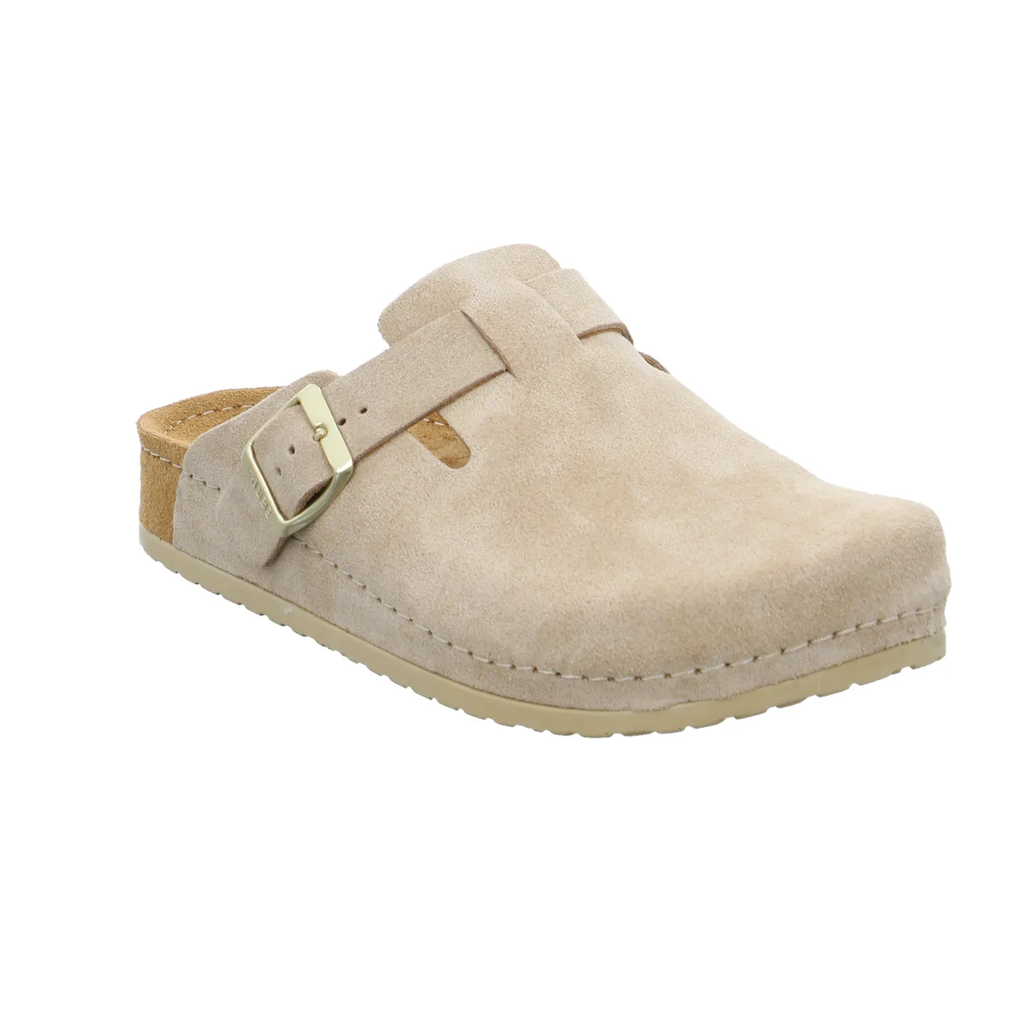 MUBB Pantolette Beige Leder 