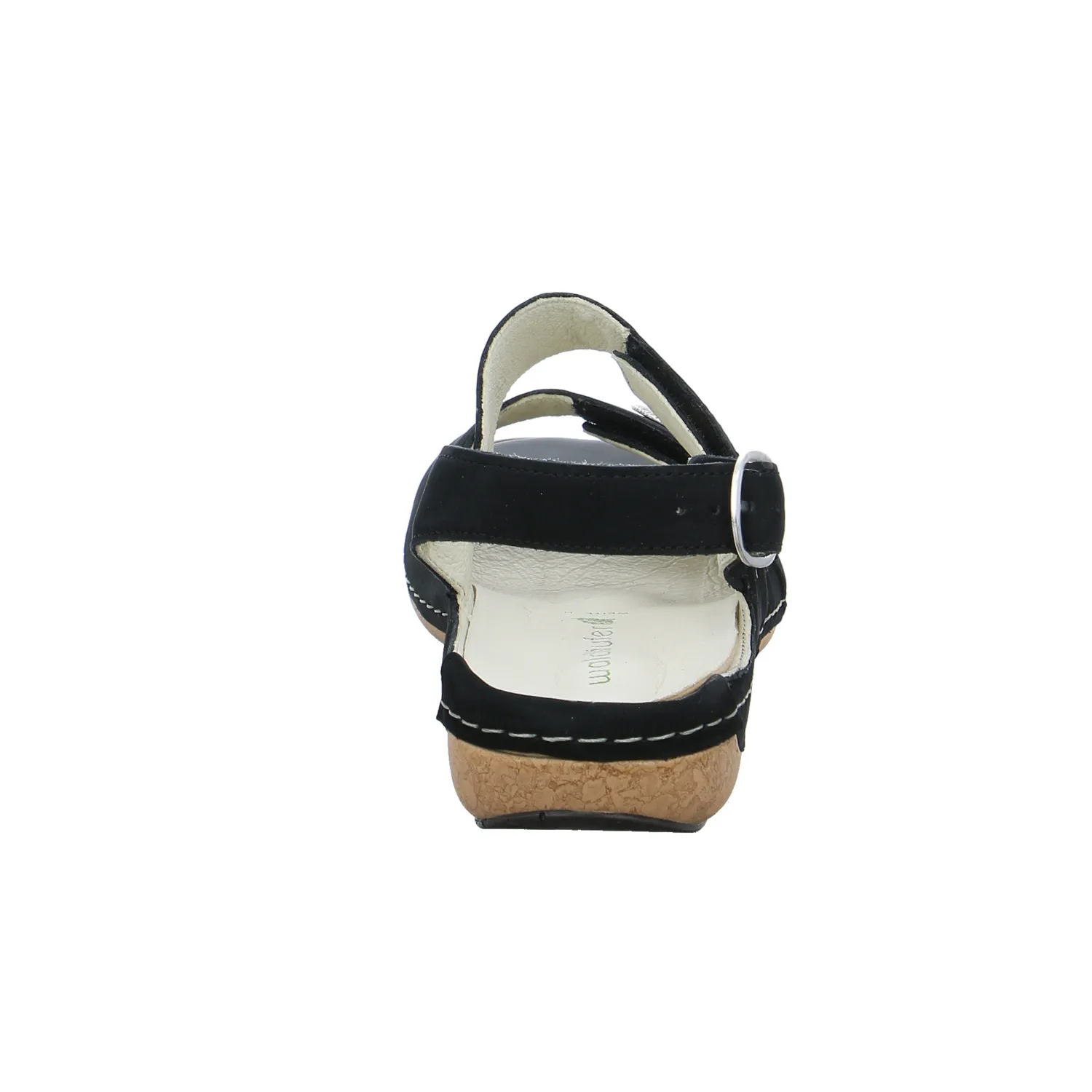 WALDLÄUFER Comfort-Sandalette Schwarz Leder WALDLÄUFER Comfort-Sandalette Schwarz Leder