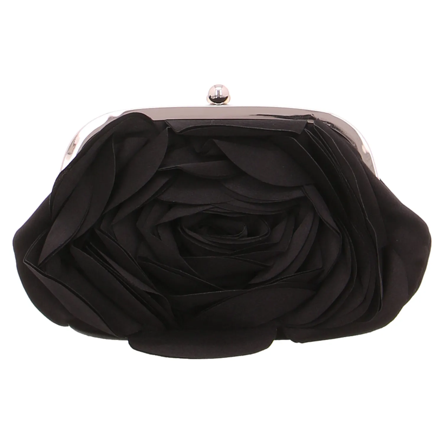 * Clutch / Abendtasche Schwarz Textil 