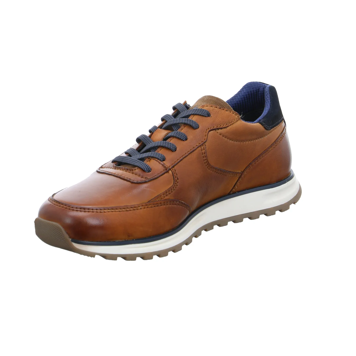 BUGATTI SHOES Halbschuhe Sneaker Cognac Leder BUGATTI SHOES Halbschuhe Sneaker Cognac Leder