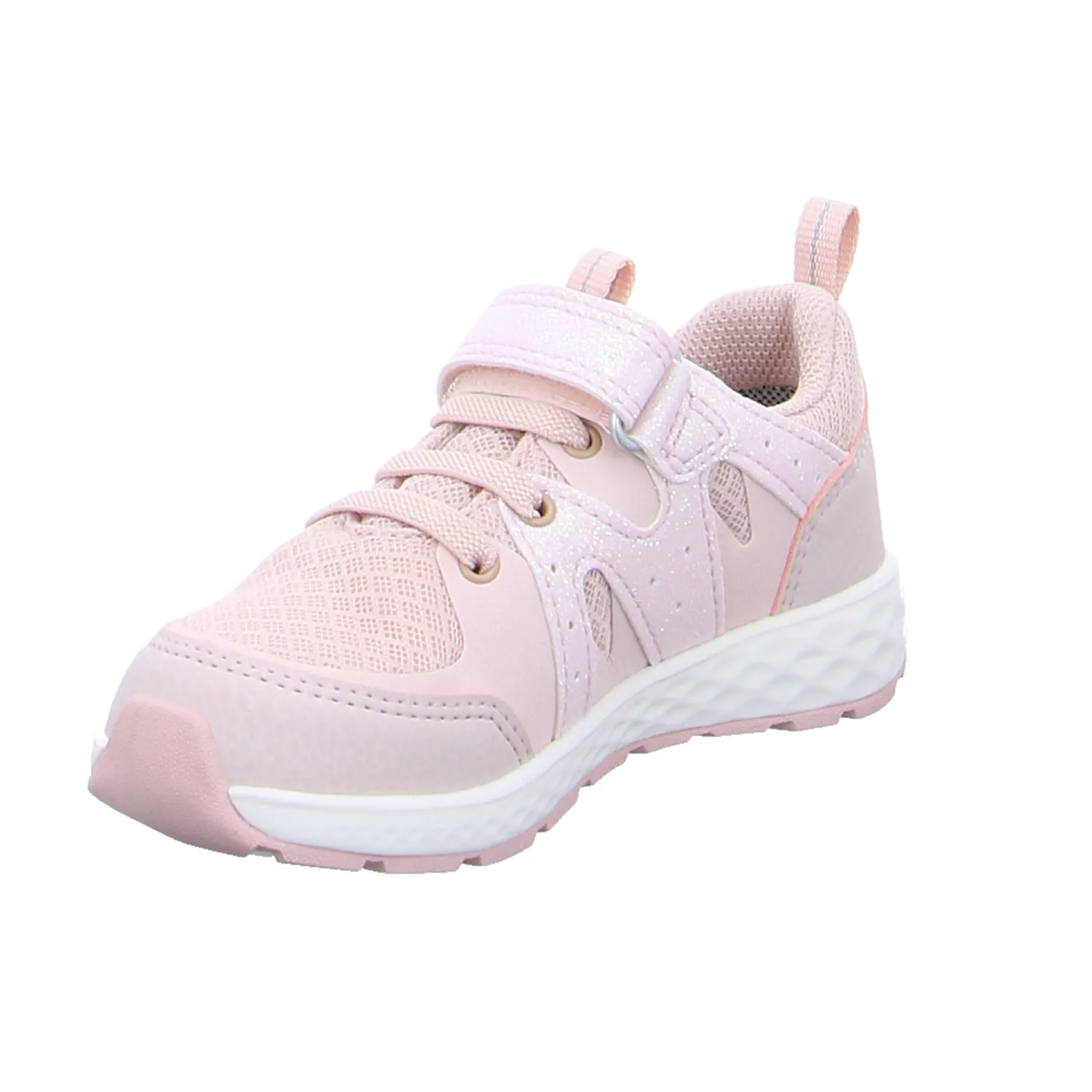 VIKING Sneaker Kleinkinder-Halbschuh Klett Rosa Textil 
