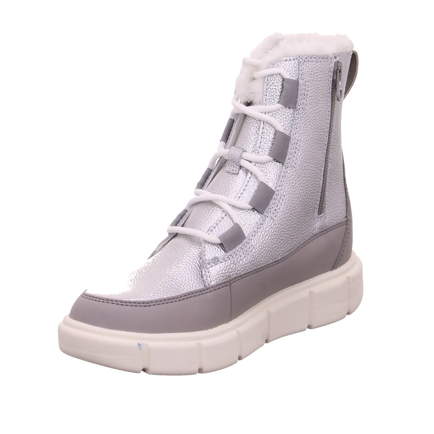 SOREL Schneestiefel Mädchen-Winter-Bottine Silber Leder SOREL Schneestiefel Mädchen-Winter-Bottine Silber Leder
