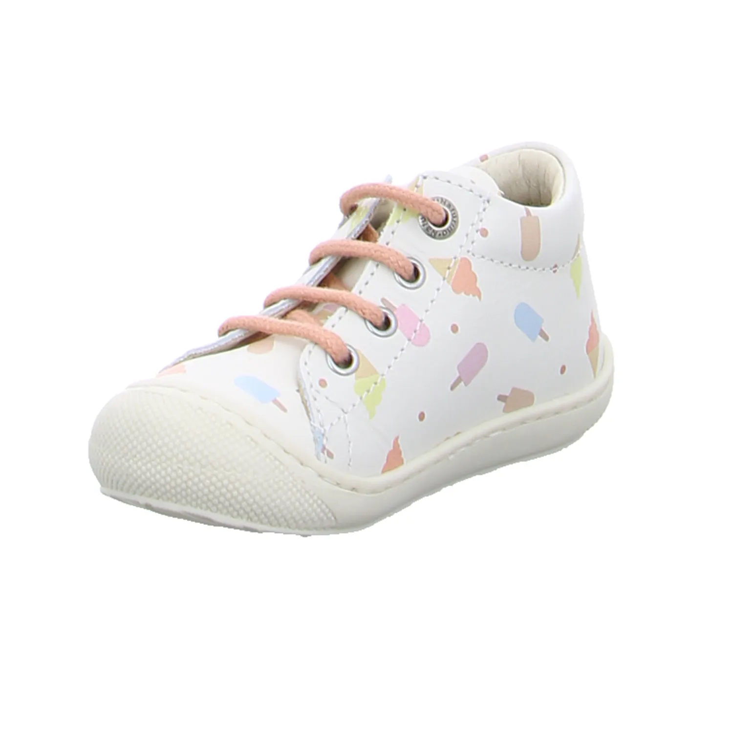 NATURINO Bottine Lauflernschuh Offwhite Leder 