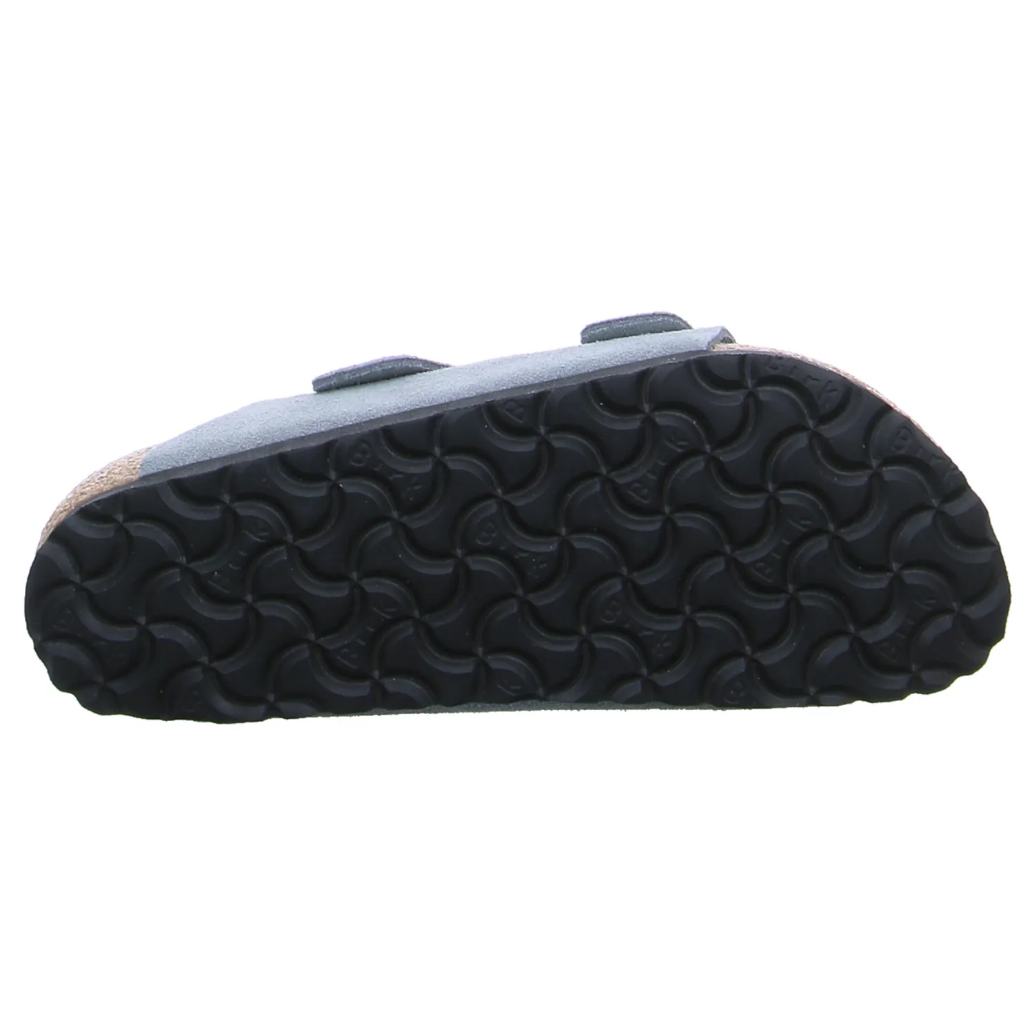 BIRKENSTOCK Bio-Fussbett Grau Leder 
