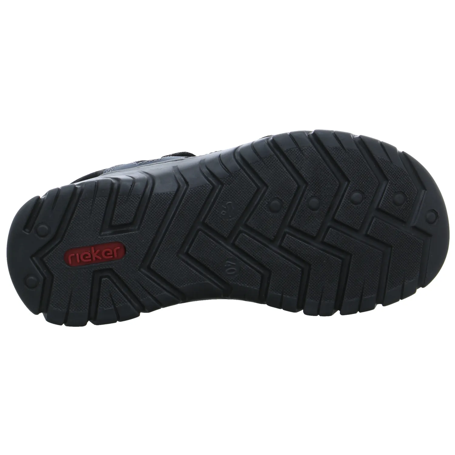 RIEKER Sandale Blau Lederimitat 