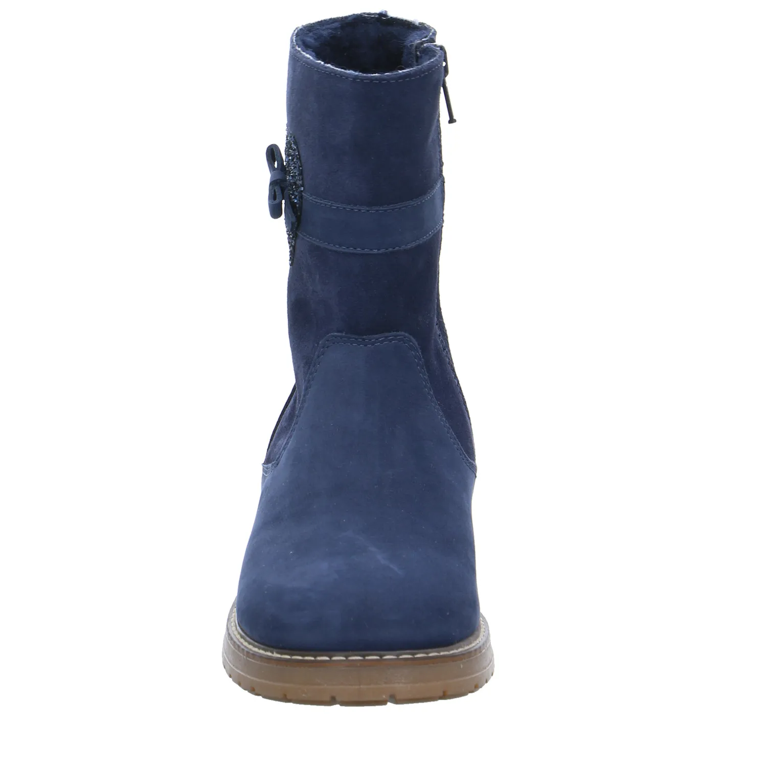 SCHUHENGEL Lederstiefel Kleinkinder-Winterstiefel Dunkelblau Leder SCHUHENGEL Lederstiefel Kleinkinder-Winterstiefel Dunkelblau Leder