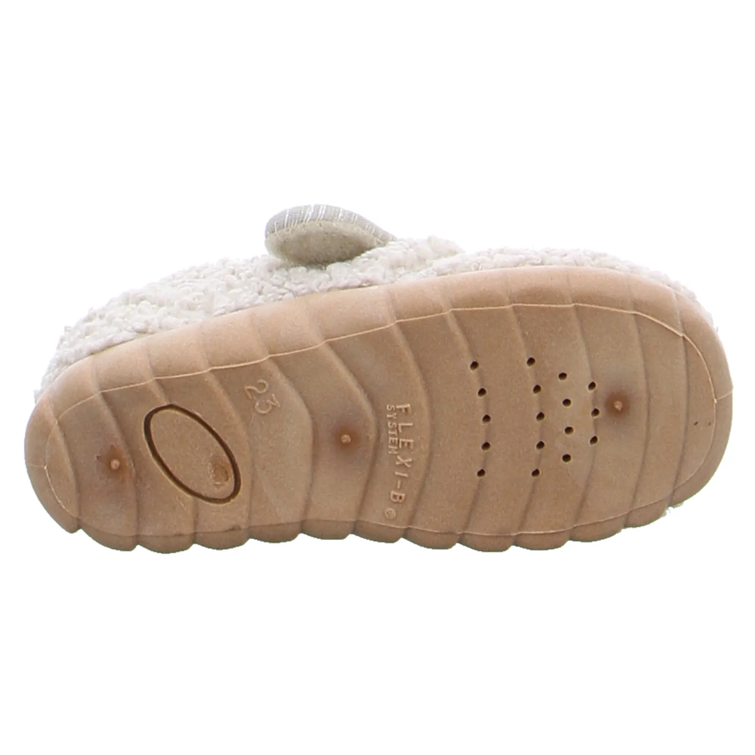 FISCHER Unisex Baby-Hausschuh Beige Textil FISCHER Unisex Baby-Hausschuh Beige Textil
