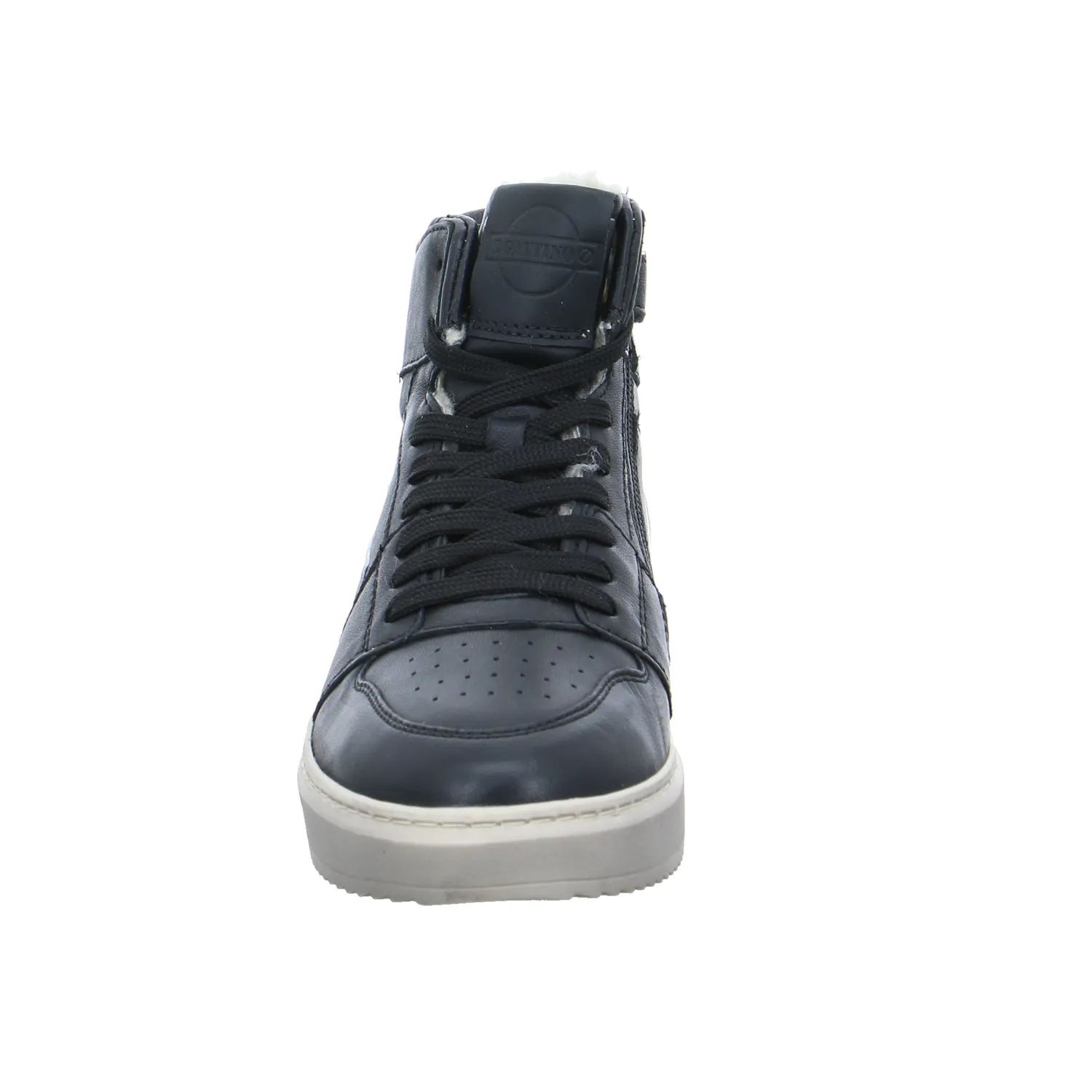 GATTINO Sneaker High Jungen-Winter-Bottine Schwarz Leder GATTINO Sneaker High Jungen-Winter-Bottine Schwarz Leder