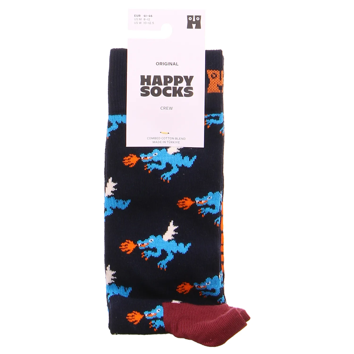 HAPPY SOCKS fliegender Drache Freizeitsocken Dunkelblau Textil HAPPY SOCKS fliegender Drache Freizeitsocken Dunkelblau Textil
