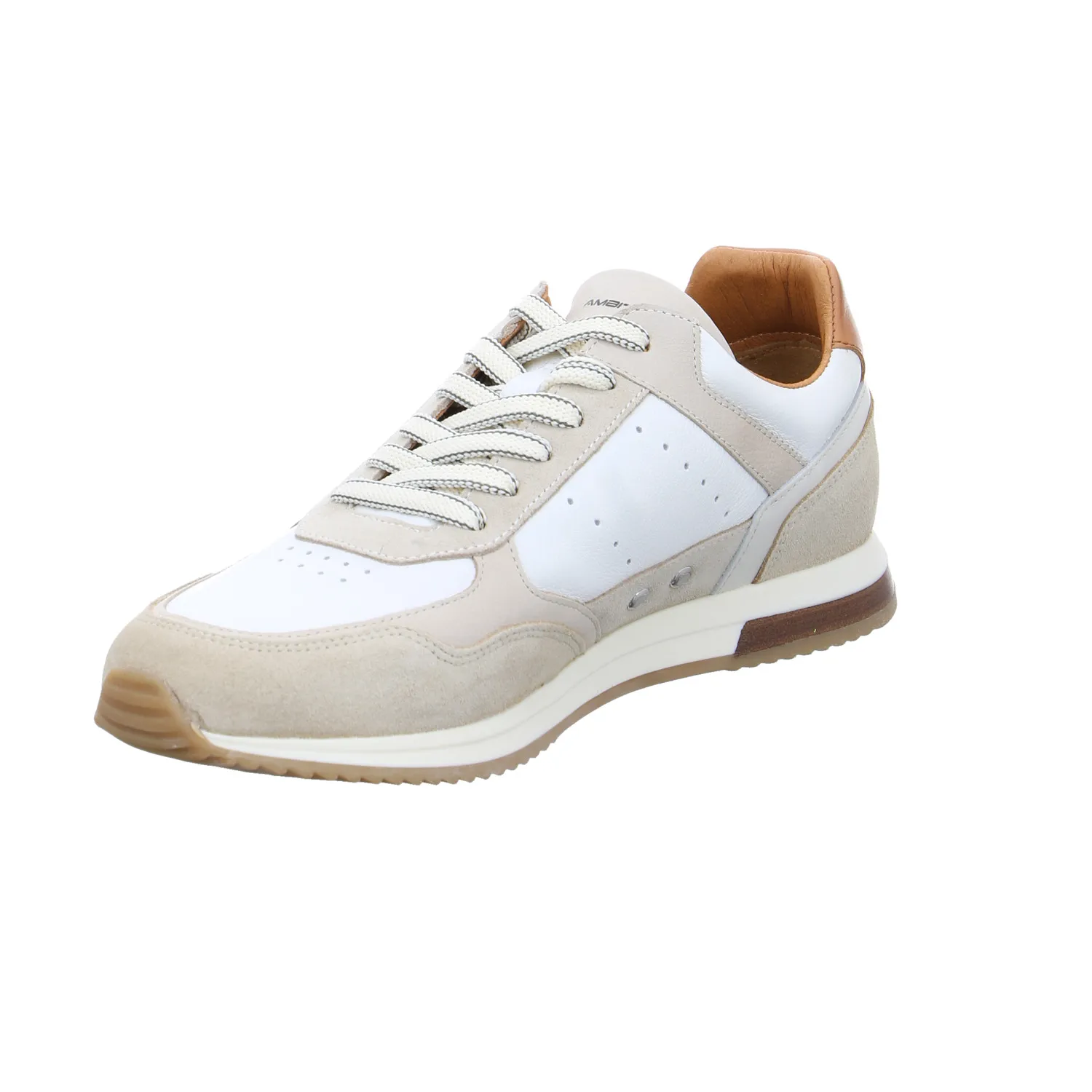 AMBITIOUS Halbschuhe Sneaker Weiss Leder AMBITIOUS Halbschuhe Sneaker Weiss Leder